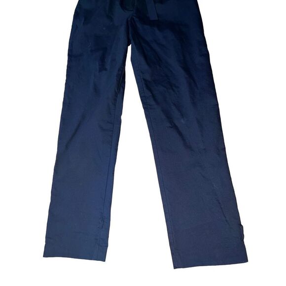 Ted Baker High Paper Bag Waist Tapered Black Trouser Pants size 6 - Picture 3 of 13